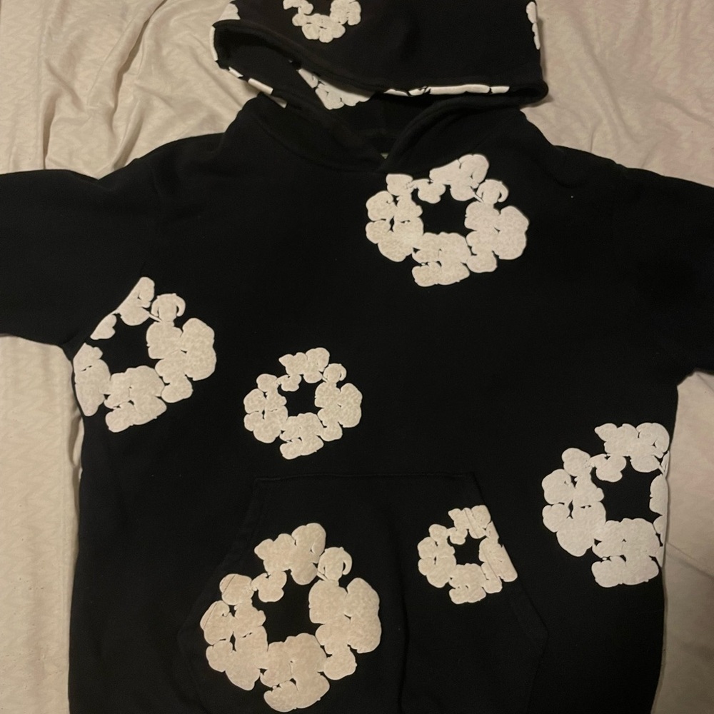 Black denim tears hoodie